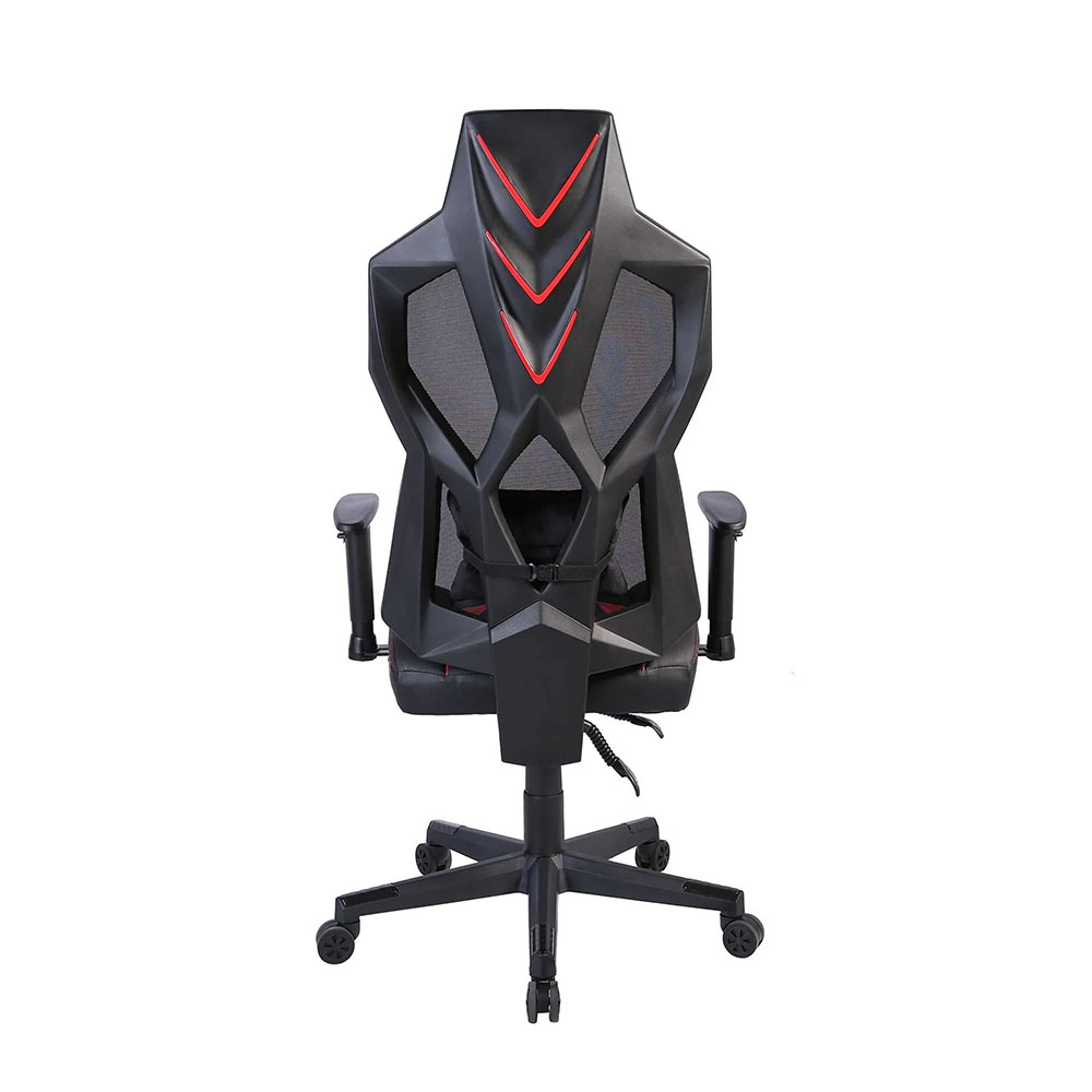 Светещ геймърски стол RFG Viper черен-червен